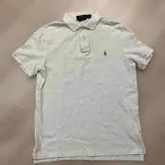 【美品M】Polo Ralph Lauren 現行QRホワイト ポロシャツ