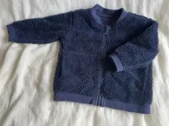 【美品！】無印良品 ベビーアウター リバーシブル ボア 無地 【80cm】