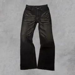 00s archive y2k A.S.M black flare denim