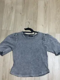 JEANASIS ダメージ加工 半袖カットソー グレー