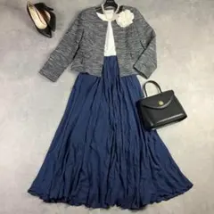 【タグ付き有】クチュールブローチ他 セレモニースーツ 38 ママスーツ 卒業式