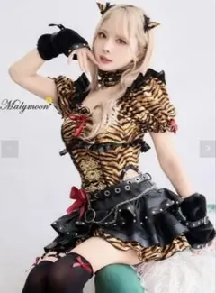 Malymoon 2way レッドミューズ レザー鬼 コスチューム 12点セット