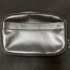 【中古】ダンヒル　セカンドバッグ　本革　ポーチ　クラッチバッグ　レザー　ブラック
