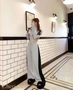 シェリミー セットアップ グレー