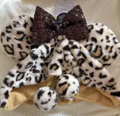 ディズニー ヒョウ柄 ファンキャップ 茶 ブラウン ミニー　【即発送可能】