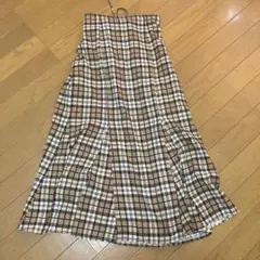 NICE CLAUP レースアップマーメイドスカート チェック