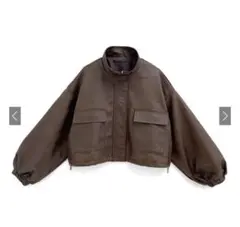 スタンドカラーレザーブルゾン al251 ブラウン