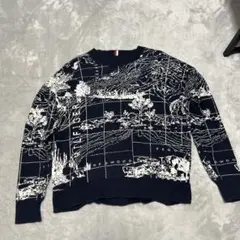 TOMMY HILFIGER 地図柄 ニット セーター S/Pのサムネイル