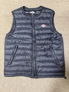 DANTON ブラック ダウンベスト　40