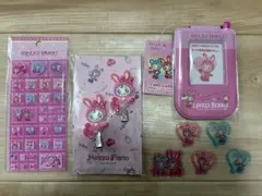 ナルミヤ メゾピアノ ベリエちゃん タイルシール シール カードケース　ヘアピン