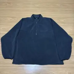 ユニクロ　フリースオーバーサイズハーフジッププルオーバー　XXL ダークグレー