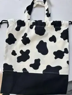 体操着袋 お着替え袋 巾着袋 牛柄