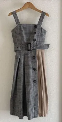 lovetoxic チェック柄ノースリーブワンピースM/150㎝