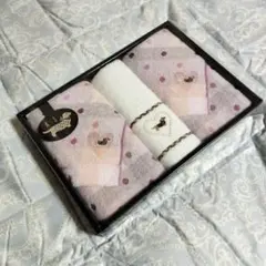 DAKS タオルセット ピンク系 ドット柄のサムネイル