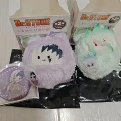 Dr.STONE くるみたぴぬい 石神千空 あさぎりゲン れとぽぷ缶バッジ