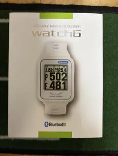 イーグルビジョンwatch6 GPSゴルフナビ ホワイト 画面保護フィルム貼付