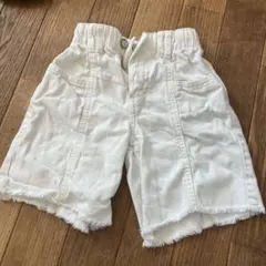 ZARA 白ジーンズハーフパンツ　6歳　116