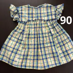 BREEZE チェック柄ワンピース サイズ90 女の子