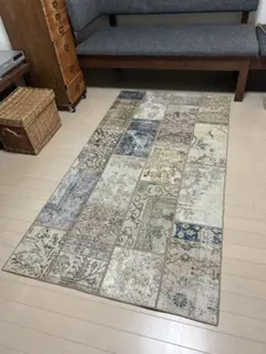 トルコヴィンテージラグ　カーペット　パッチワーク　175cm×94cm
