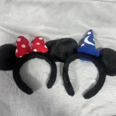 ミッキー　ミニー　カチューシャセット
