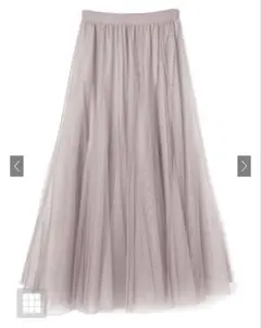【新品】GRL ボリュームロングチュールスカート [at118] ピンク M
