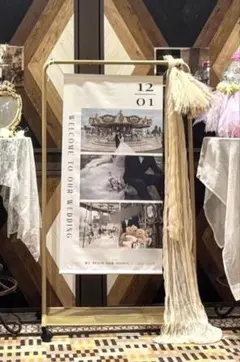 結婚式 コッパースタンド ゴールド ドライフラワー