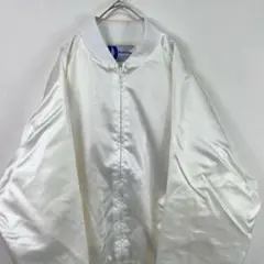 USA製 90s dunbrooke ボンバージャケット ブルゾン 白 刺繍