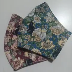 女性サイズハンドメイドマスク「黒紐発送」