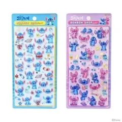 2枚 スティッチ　ボンボンドロップシール　スティッチ＆エンジェル　らくがき P3