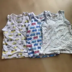 車両デザインのベビー肌着3枚セット