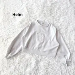 Helm スウェット 立体ロゴ エンボス加工 テディベア くま M 韓国風のサムネイル