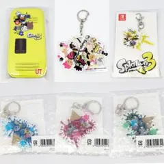 スプラトゥーン　ゼルダの伝説　サンリオ　コラボキーホルダー　ユニクロノベルティ缶
