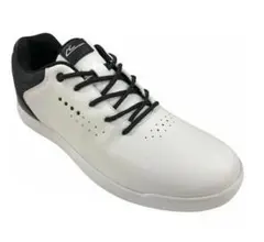ホワイト/ブラック ゴルフシューズ スパイクレス