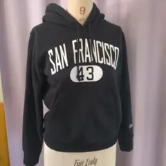 Champion SAN FRANCISCO 43 パーカー 黒