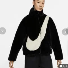 【未使用】タグ付き　Nike ファージャケット　ブルゾン　コート NIKEのロングファーコートが販路限定でatmos pinkより11/1(TUE