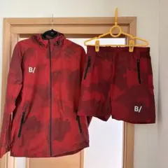 B/ 迷彩柄レッドジャケット＆ショーツセット ビースラッシュ