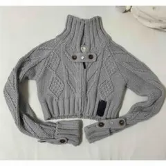 クロップド ニット デイジー ジャケット Y2K goa