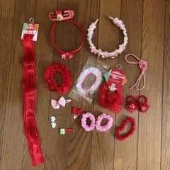 キッズ⭐︎ヘアー髪飾り纏め売り⭐︎18点セット⭐︎お値下げ