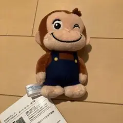 おさるのジョージ ぽってりマスコット オーバーオール
