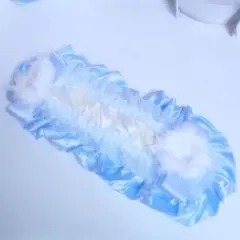ヘッドドレス ハンドメイド 水色 肉球