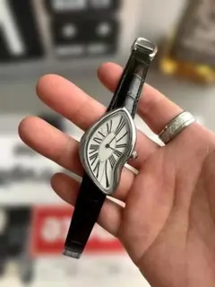 新品未使用】腕時計 オマージュ ゴールド PARIS 黒革 ベルト - メルカリ