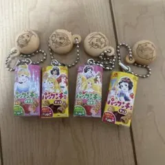 パックンチョ　ミニチュアチャーム　ディズニープリンセス　4個セット