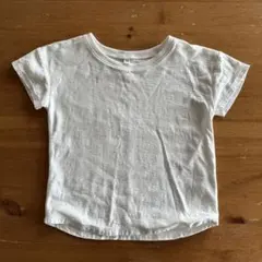 【美品】無印良品　ホワイト Tシャツ 120cm