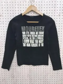 00年代獨立系列 古著金屬石飾字母上衣