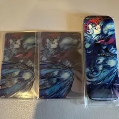 WEBSHOPくじ 猗窩座 クリアカード 缶バッジ 3点セット