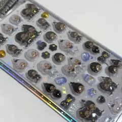 【正規品】 うるちゅるポップシール モンチッチ ぷっくり 立体 モノトーン 白黒