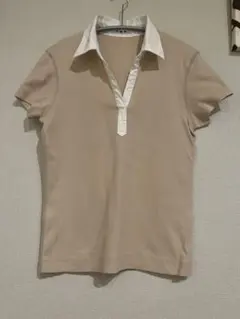 スリードッツ ポロTシャツ ベージュのサムネイル