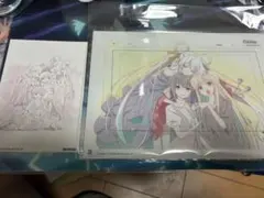 超かぐや姫 ラフ原画 Tシャツ アクリルパネル 購入特典ブロマイド