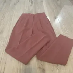 ZARA スラックス くすみピンク ハイウエスト 美品 レディース パンツ　春夏