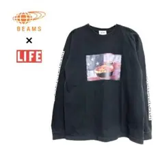 BEAMS × LIFE ロンT ブラック Mのサムネイル